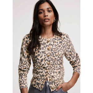 Mint Velvet Leopard Print Cardigan